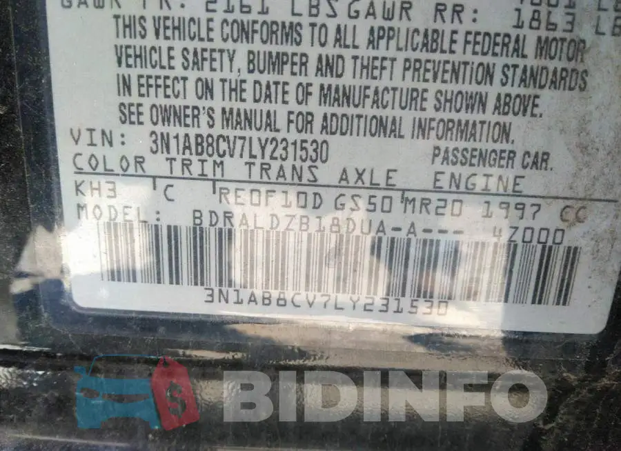 3N1AB8CV7LY231530 Photo# 9