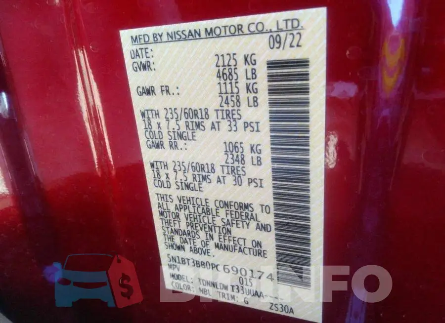 5N1BT3BB0PC690174 Photo# 9
