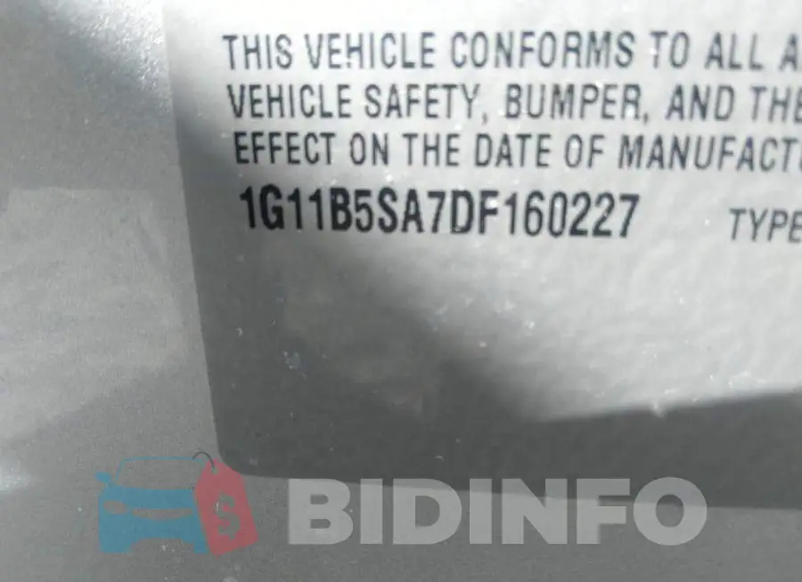 1G11B5SA7DF160227 Photo# 9