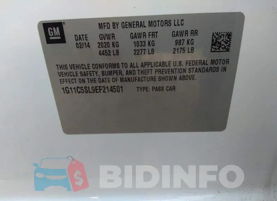 1G11C5SL9EF214501 Photo# 9