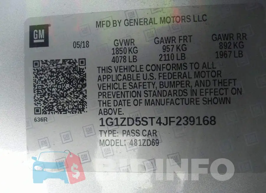 1G1ZD5ST4JF239168 Photo# 9