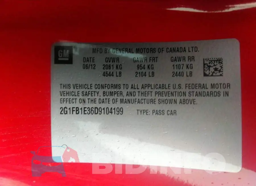 2G1FB1E36D9104199 Photo# 9