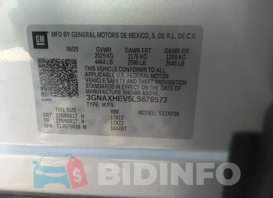 3GNAXHEV5LS678573 Photo# 9