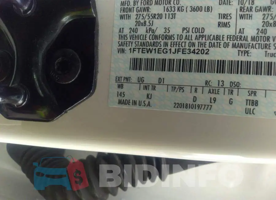 1FTEW1EG1JFE34202 Photo# 9