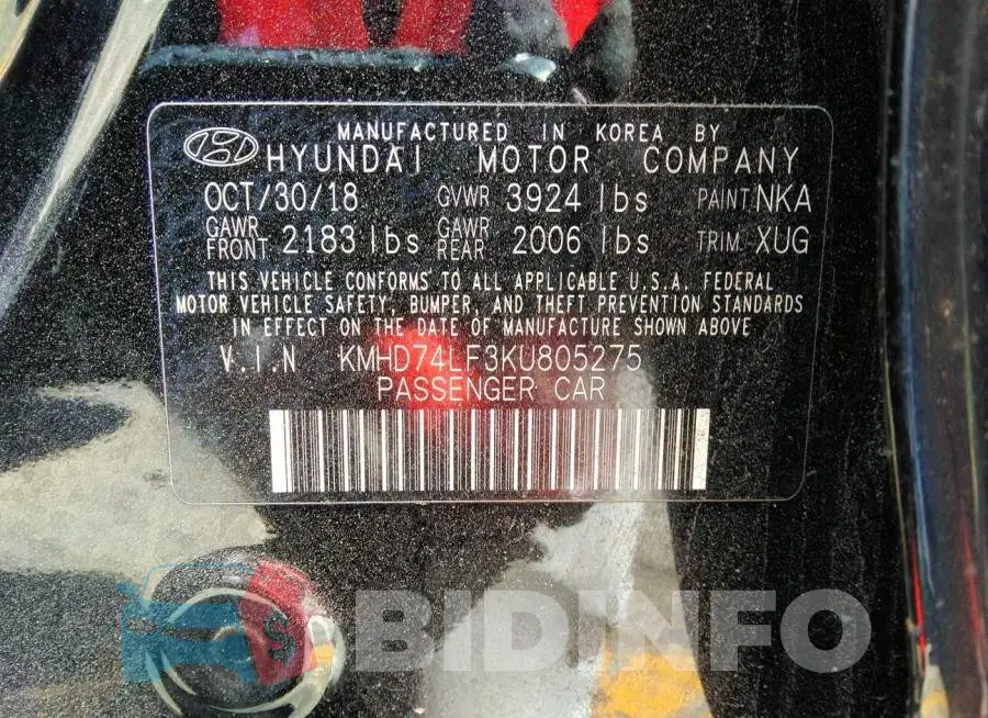 KMHD74LF3KU805275 Photo# 9