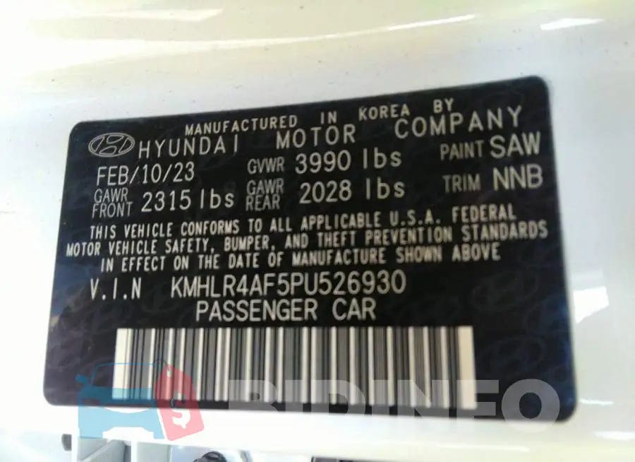 KMHLR4AF5PU526930 Photo# 9