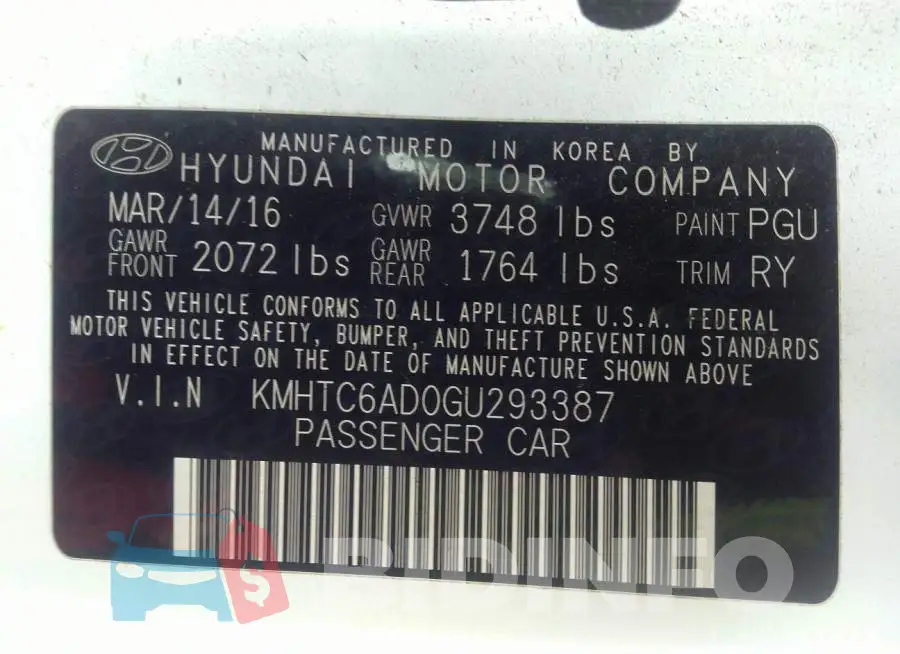 KMHTC6AD0GU293387 Photo# 9