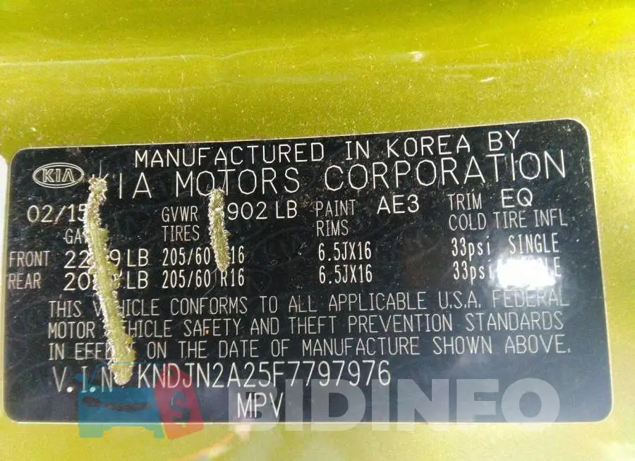 KNDJN2A25F7797976 Photo# 9