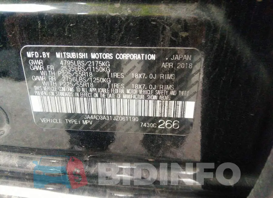 JA4AD3A31JZ061190 Photo# 9