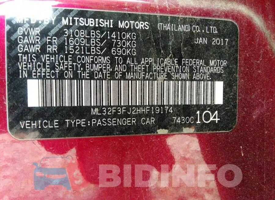 ML32F3FJ2HHF19174 Photo# 9