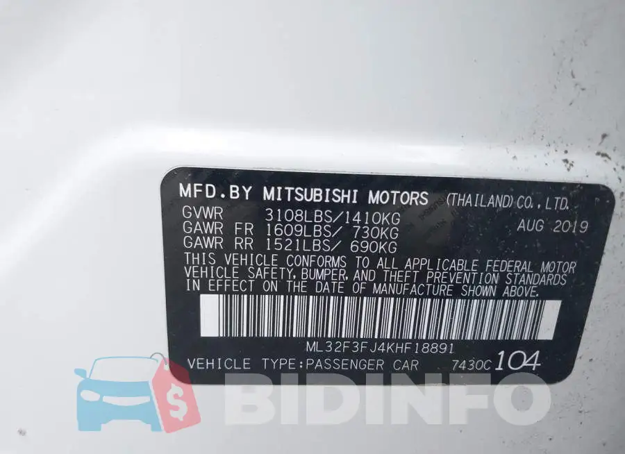 ML32F3FJ4KHF18891 Photo# 9