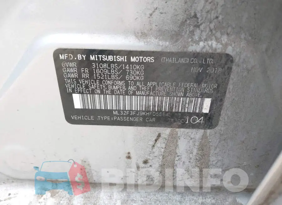 ML32F3FJ9KHF05554 Photo# 9