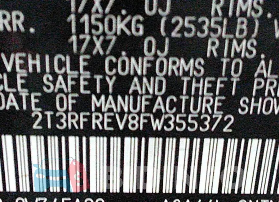 2T3RFREV8FW355372 Photo# 9
