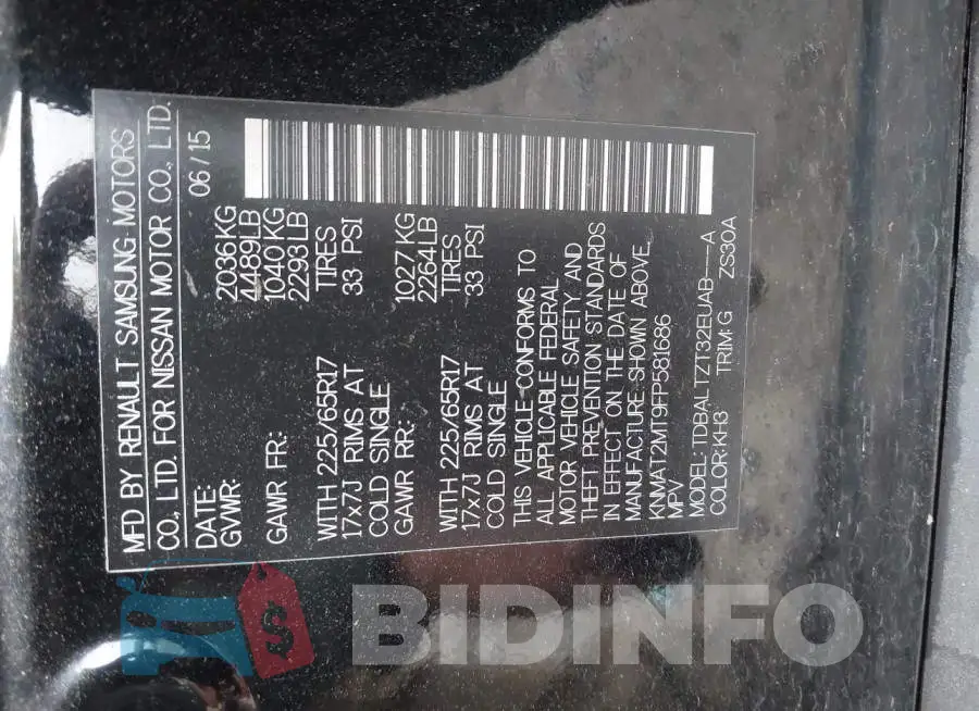 KNMAT2MT9FP581686 Photo# 9