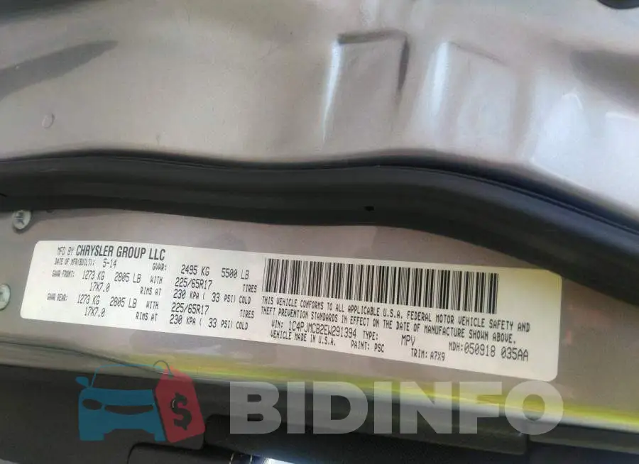 1C4PJMCB2EW291394 Photo# 9