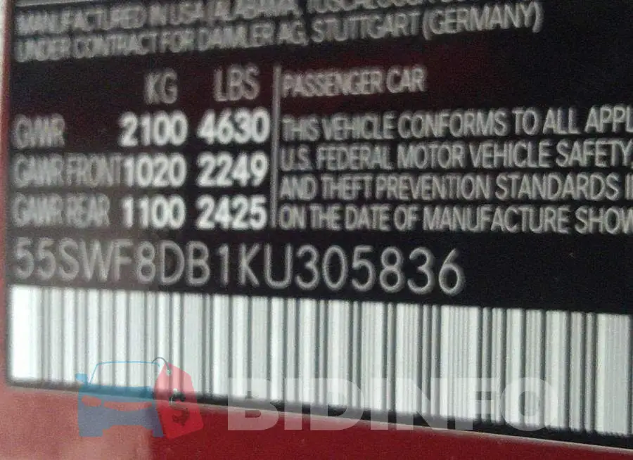 55SWF8DB1KU305836 Photo# 9