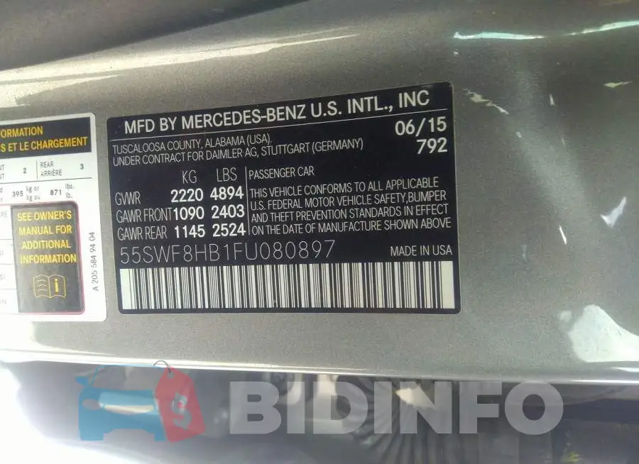 55SWF8HB1FU080897 Photo# 9