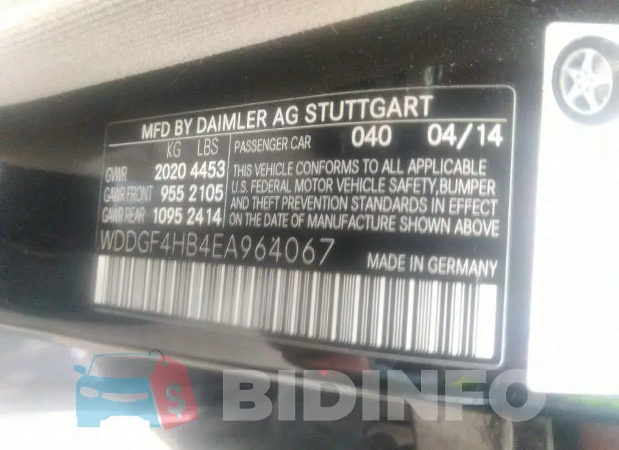 WDDGF4HB4EA964067 Photo# 9