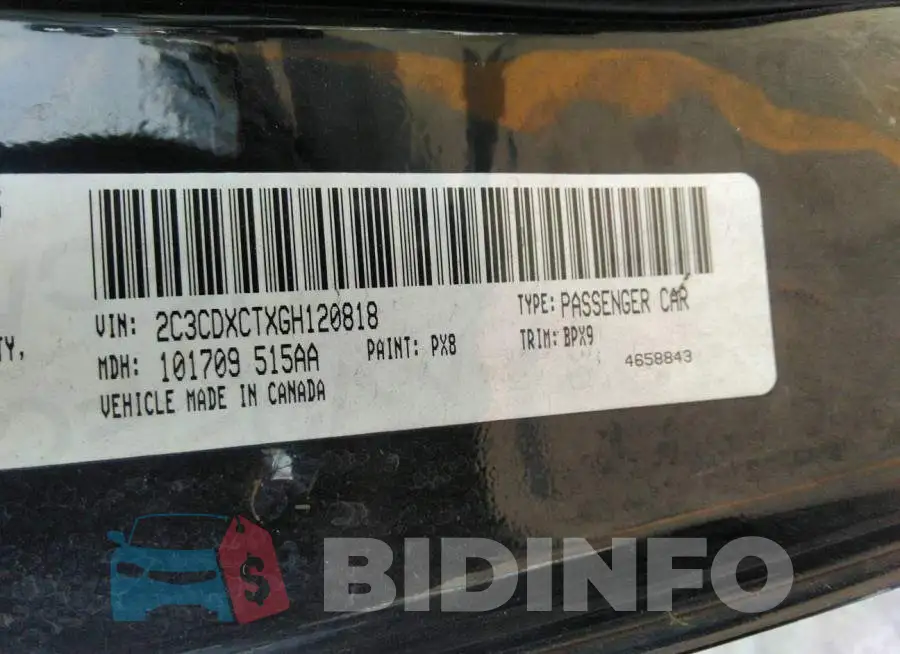 2C3CDXCTXGH120818 Photo# 9