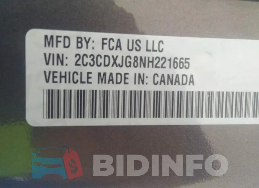 2C3CDXJG8NH221665 Photo# 9
