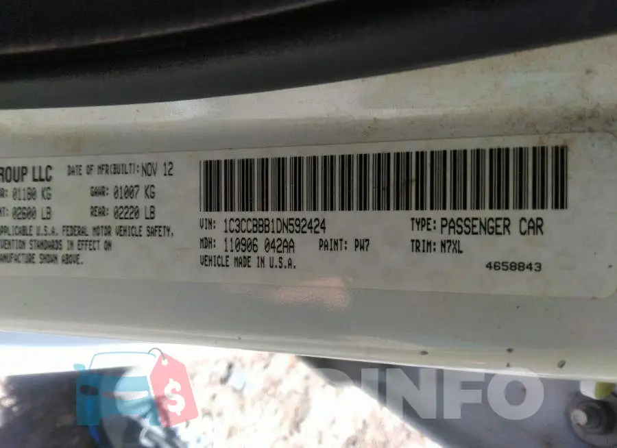 1C3CCBBB1DN592424 Photo# 9