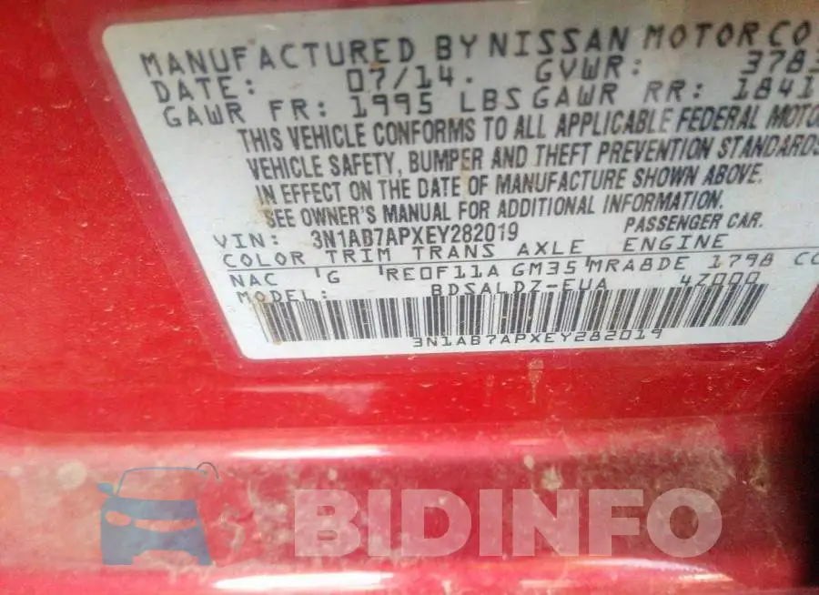 3N1AB7APXEY282019 Photo# 9