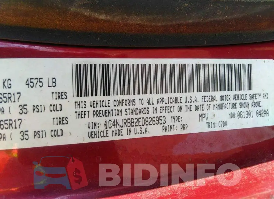1C4NJRBB2ED826953 Photo# 9