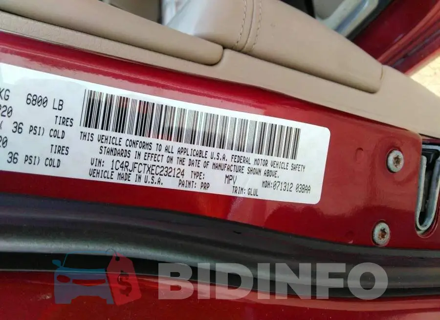 1C4RJFCTXEC232124 Photo# 9