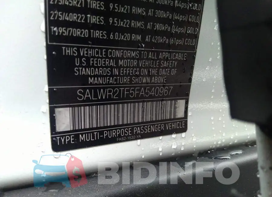 SALWR2TF5FA540967 Photo# 9