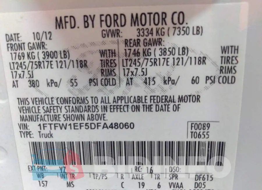1FTFW1EF5DFA48060 Photo# 9