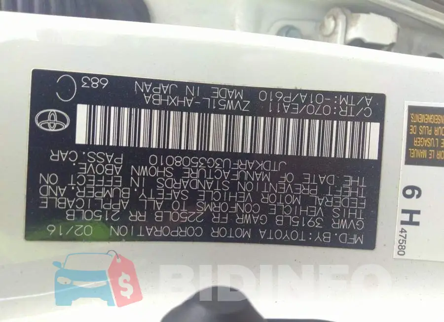 JTDKARFU3G3508010 Photo# 9