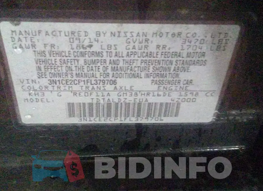 3N1CE2CP1FL379706 Photo# 9