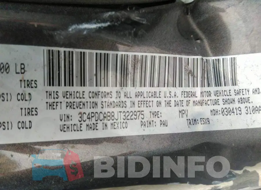 3C4PDCAB8JT322975 Photo# 9