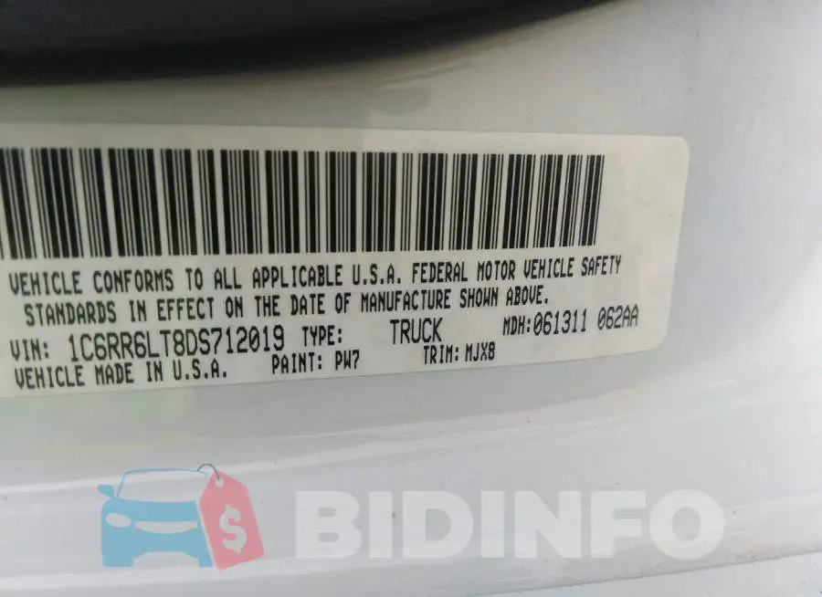 1C6RR6LT8DS712019 Photo# 9