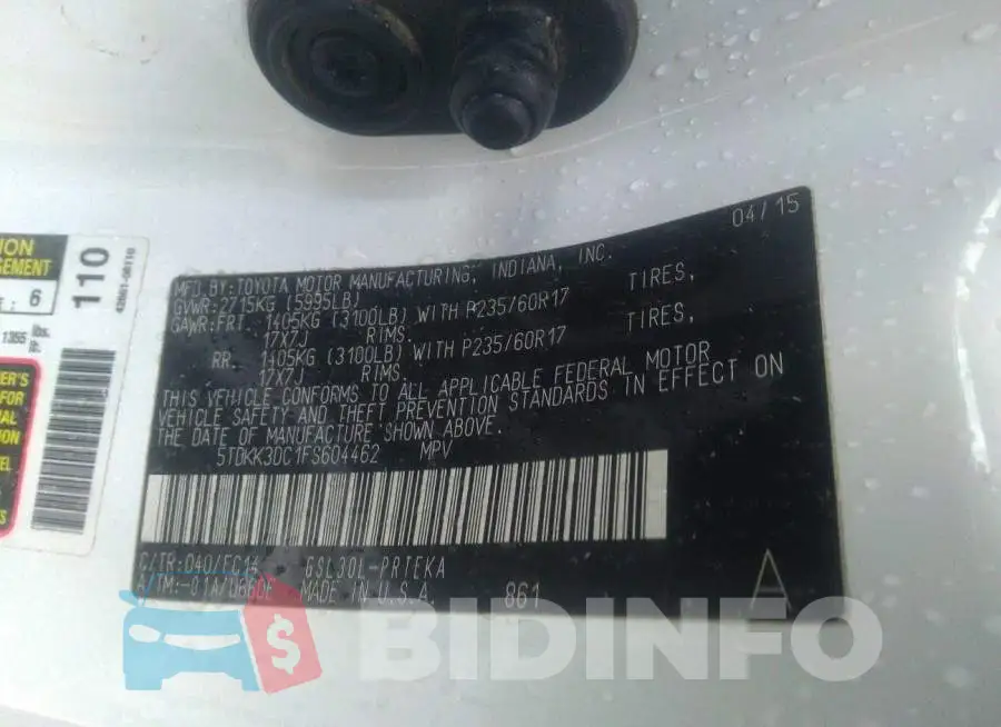 5TDKK3DC1FS604462 Photo# 9