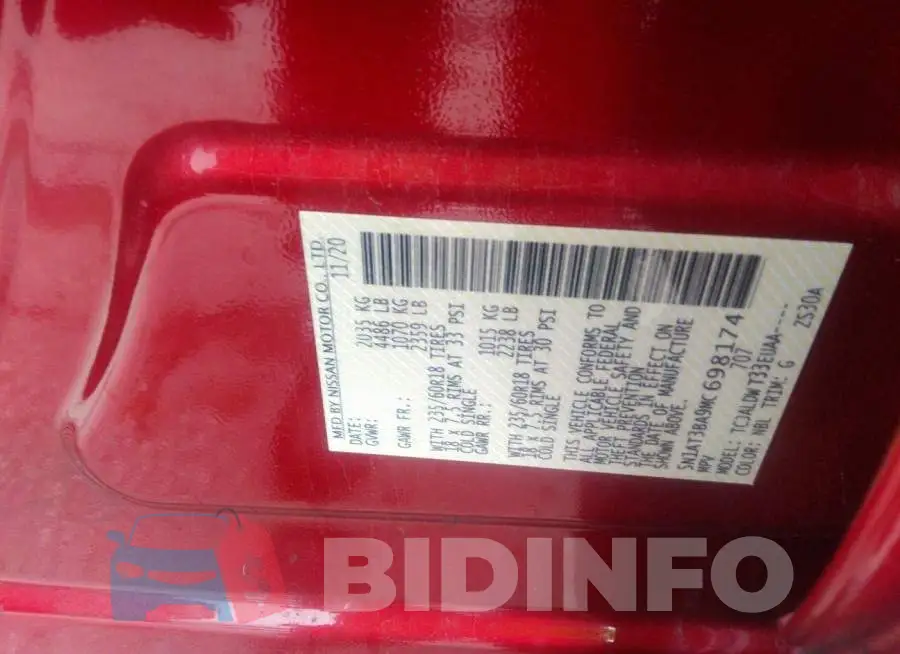 5N1AT3BA9MC698174 Photo# 9