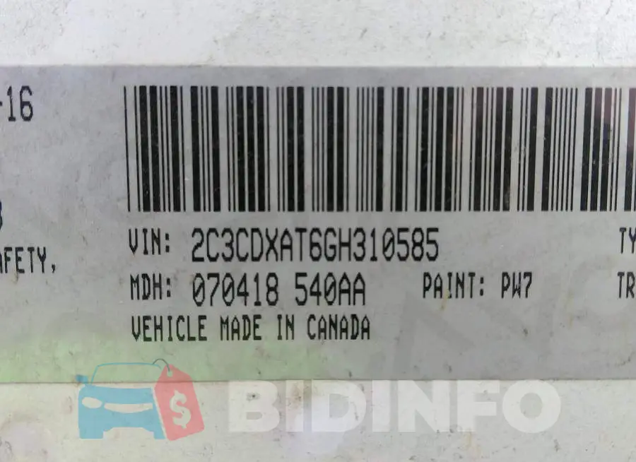 2C3CDXAT6GH310585 Photo# 9