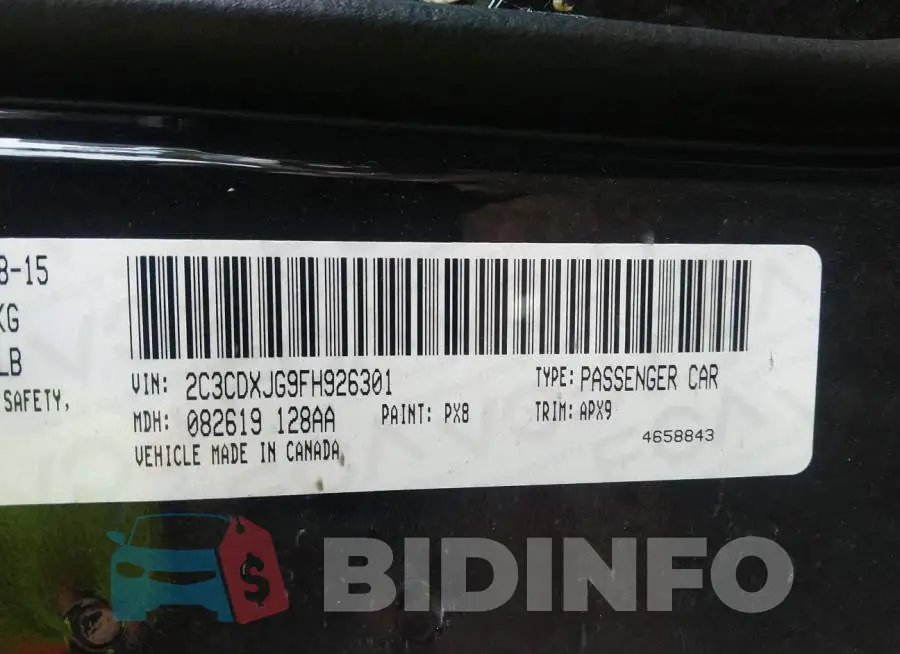 2C3CDXJG9FH926301 Photo# 9