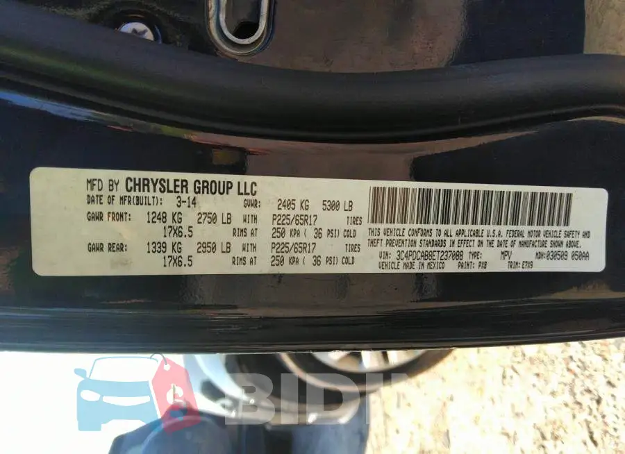 3C4PDCAB8ET237088 Photo# 9