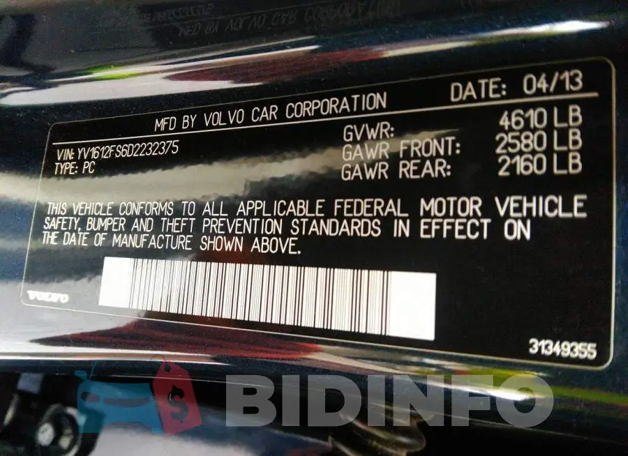 YV1612FS6D2232375 Photo# 9
