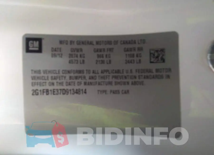 2G1FB1E37D9134814 Photo# 9