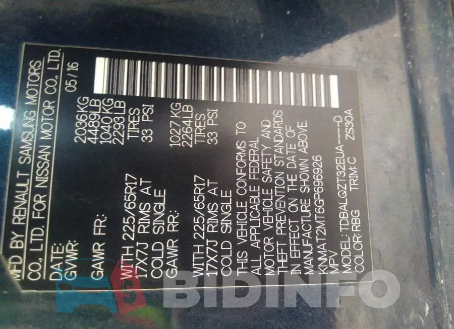 KNMAT2MT6GP696926 Photo# 9