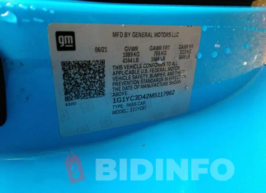1G1YC3D42M5117962 Photo# 9