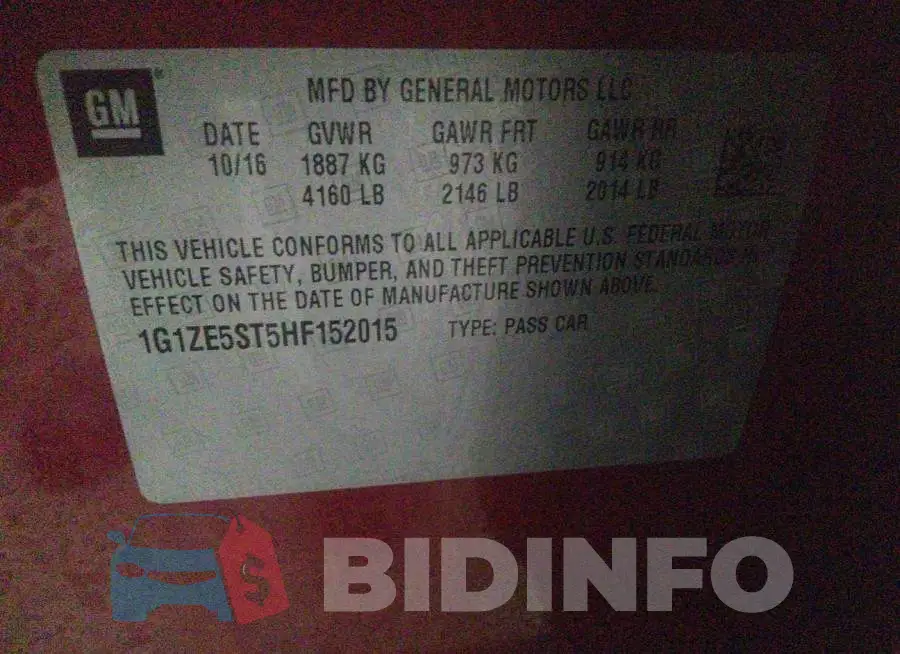 1G1ZE5ST5HF152015 Photo# 9