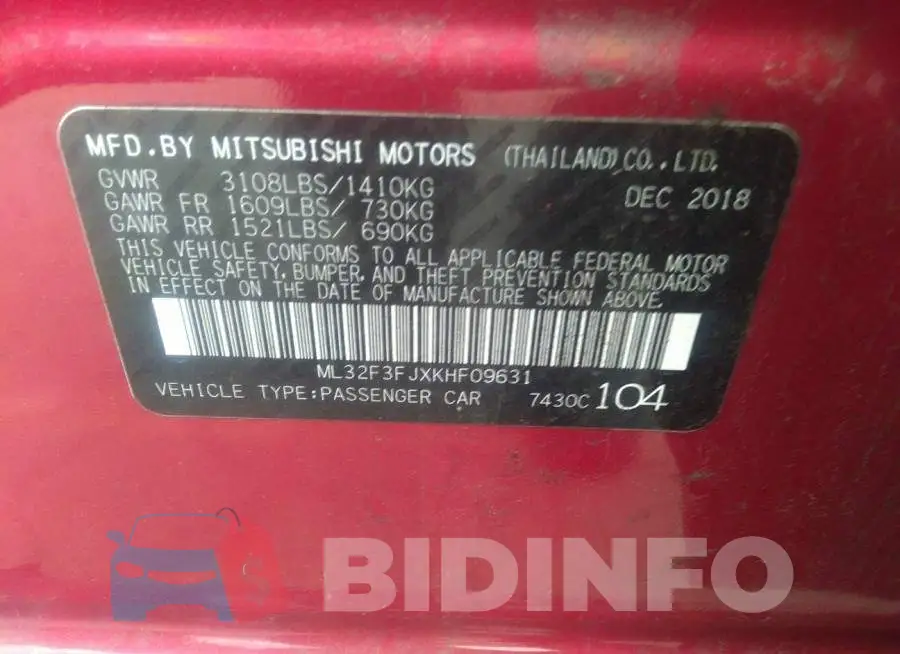 ML32F3FJXKHF09631 Photo# 9