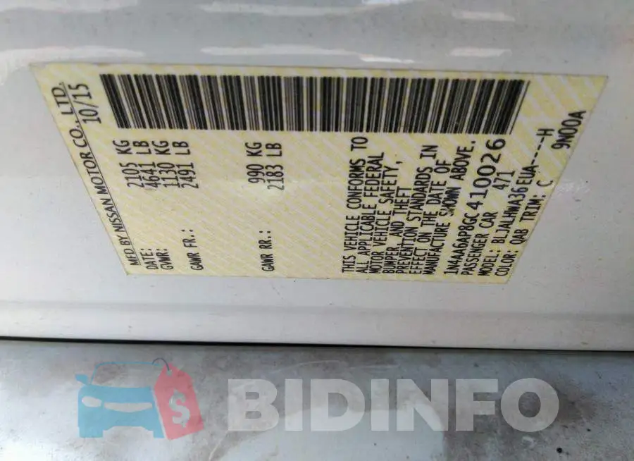 1N4AA6AP8GC410026 Photo# 9