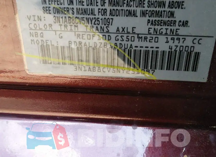 3N1AB8CV5NY251097 Photo# 9