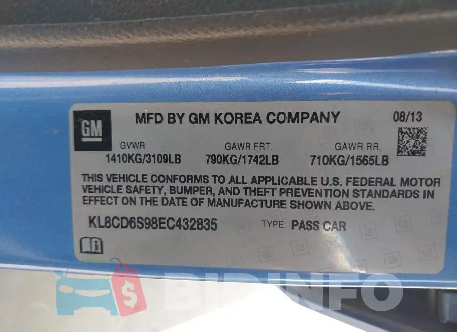 KL8CD6S98EC432835 Photo# 9