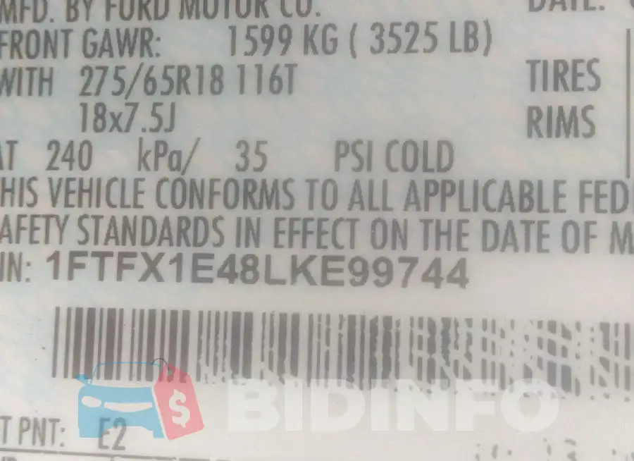 1FTFX1E48LKE99744 Photo# 9