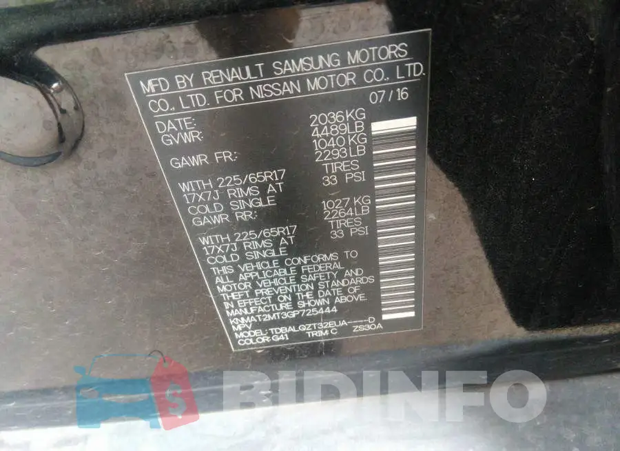 KNMAT2MT3GP725444 Photo# 9